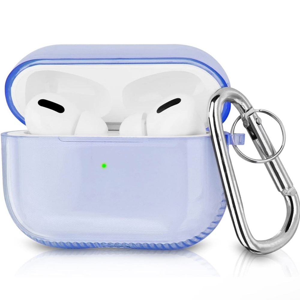 Wireless Earbuds Translucent Blue Case for Ear Buds